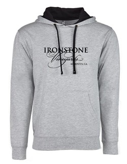 Hooded Sweatshirt - Classic Logo - Black and Grey