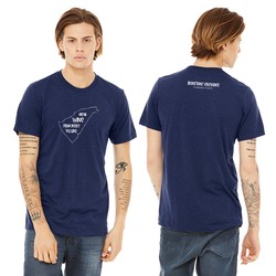 Wine in the Line Tee - Unisex - Navy